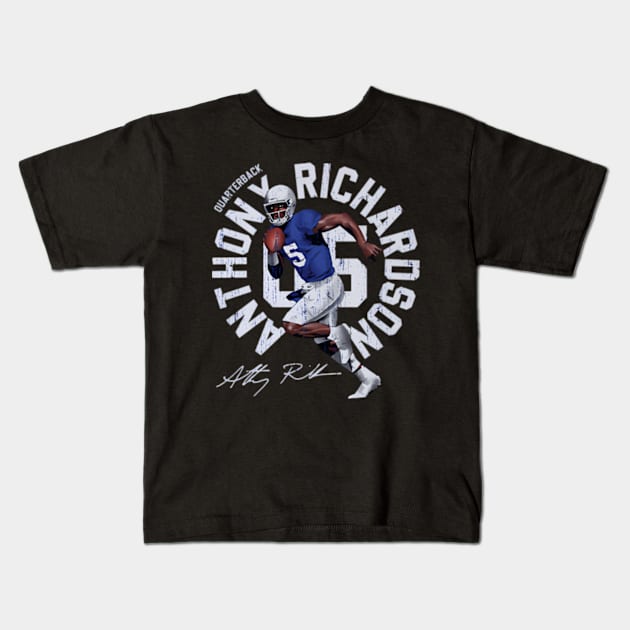 Anthony Richardson Indianapolis Arc Kids T-Shirt by caravalo